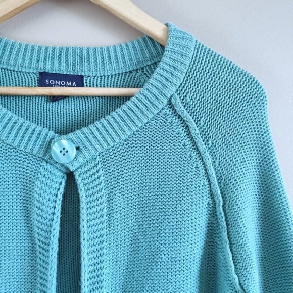 Sonoma Lifestyle Button Front Knit Cardigan Medium - Picture 2 of 9